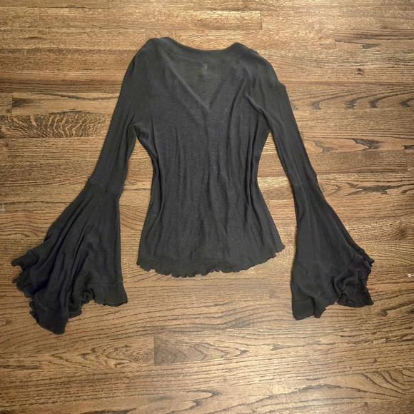 Free People Bell Sleeve Top Holiday Christmas - Picture 2 of 6
